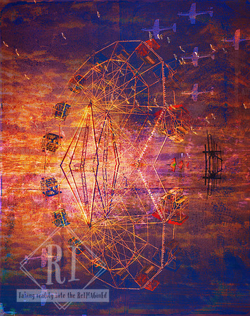 Mirrored Cycles - Art Prints for sale, Designed By Reimagined Images