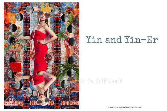 Yin and Yin-Er - A DIY Collage Fodder Kit