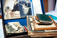 Vintage Photos being prepped for scanning