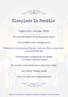 Sleepless In Seattle Wedding Photography Package - Mid North Coast