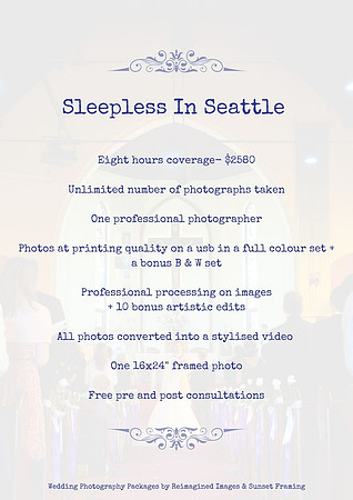 Sleepless In Seattle Wedding Photography Package - Mid North Coast