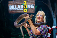 A moment captured from Billabong Zoo with business members at the Christmas party