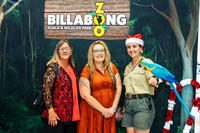 A moment captured from Billabong Zoo with business members at the Christmas party