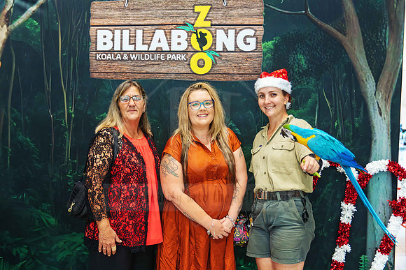 A moment captured from Billabong Zoo with business members at the Christmas party