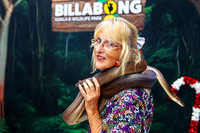 A moment captured from Billabong Zoo with business members at the Christmas party