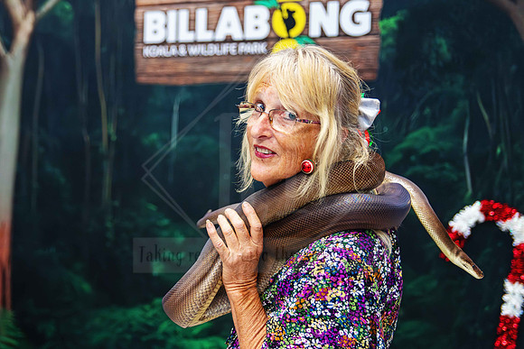 A moment captured from Billabong Zoo with business members at the Christmas party