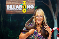 A moment captured from Billabong Zoo with business members at the Christmas party