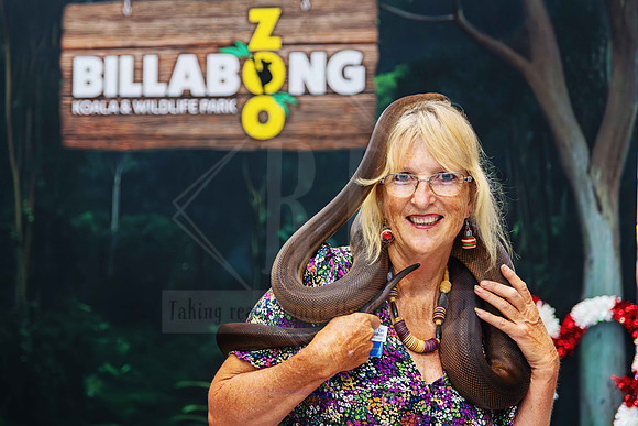 A moment captured from Billabong Zoo with business members at the Christmas party