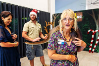 A moment captured from Billabong Zoo with business members at the Christmas party