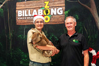 A moment captured from Billabong Zoo with business members at the Christmas party
