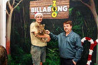 A moment captured from Billabong Zoo with business members at the Christmas party