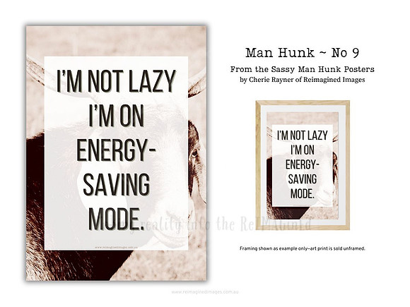 Man Hunk ~ No 9 ~ Sassy Posters by Reimagined Images