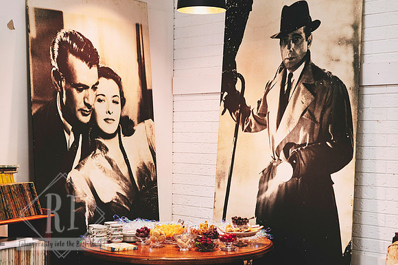 Artwork and creative inspiration displayed in the studio.