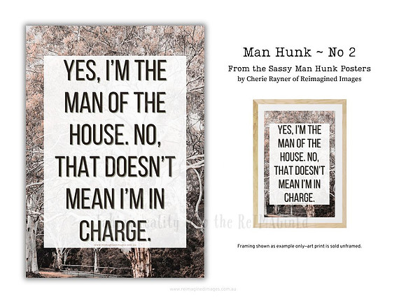 Man Hunk ~ No 2~ Sassy Posters by Reimagined Images