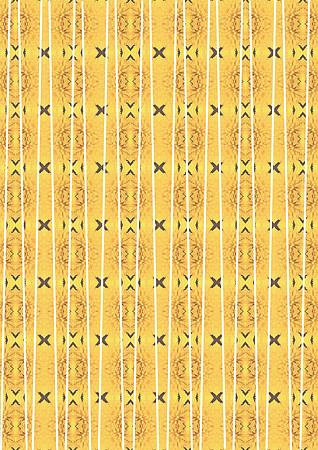 Daisy Yellow Small Bead Template, Spring Palette