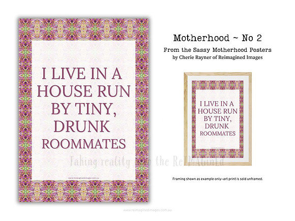 Sassy Motherhood Poster - No 2 by Reimagined Images