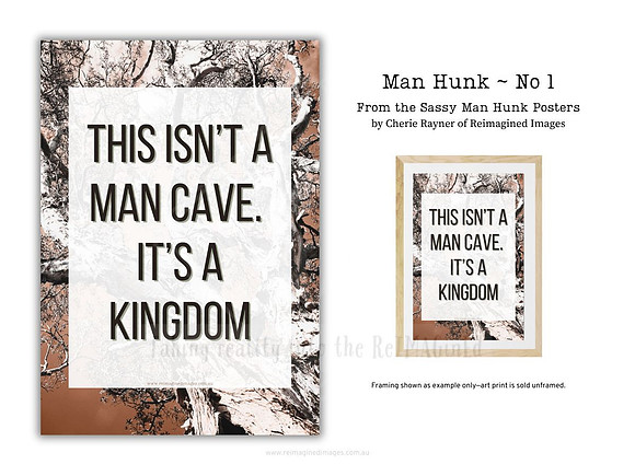 Man Hunk ~ No 1~ Sassy Posters by Reimagined Images