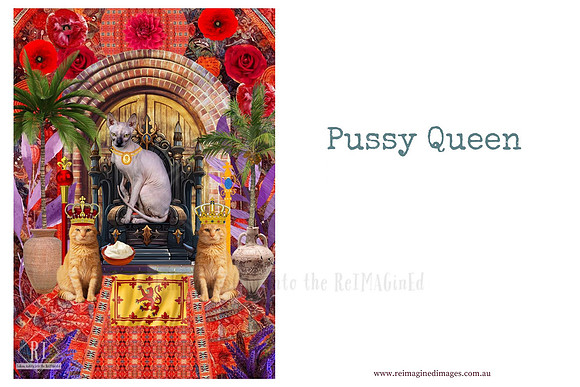 Pussy Queen - A DIY Collage Fodder Kit