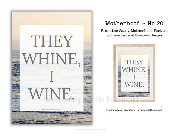 Sassy Motherhood Poster - No 20 by Reimagined Images