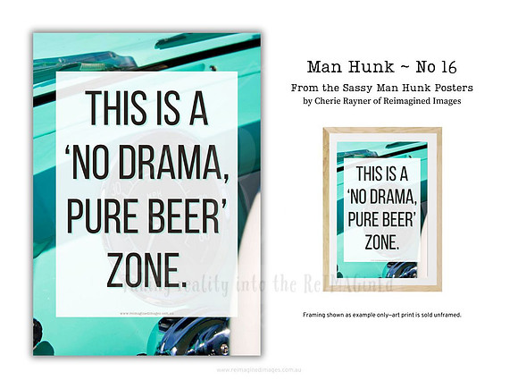 Man Hunk ~ No 16 ~ Sassy Posters by Reimagined Images