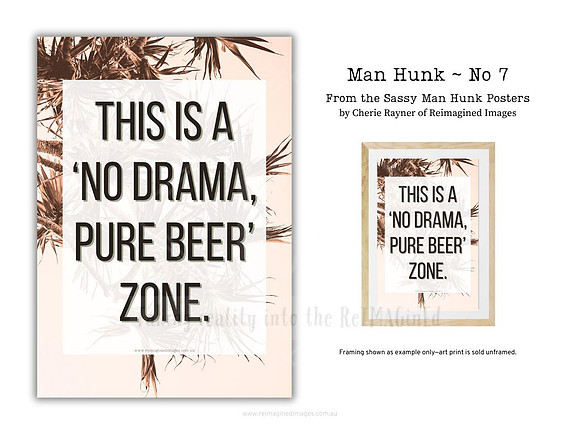 Man Hunk ~ No 7 ~ Sassy Posters by Reimagined Images