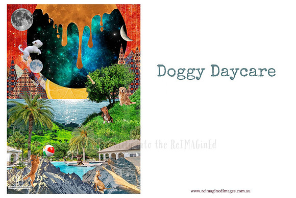 Doggy Daycare - A DIY Collage Fodder Kit