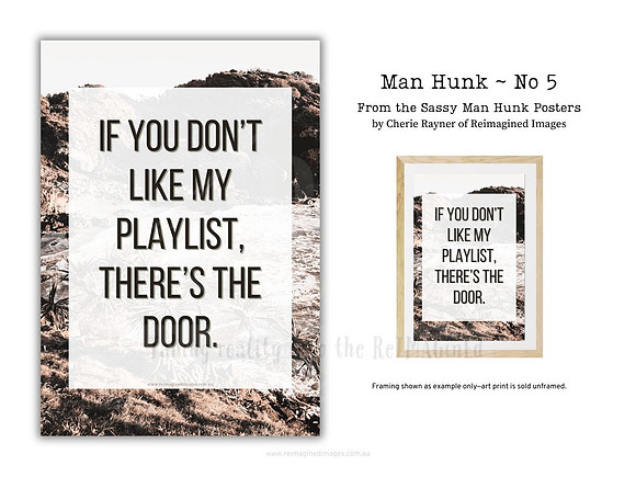 Man Hunk ~ No 5 ~ Sassy Posters by Reimagined Images