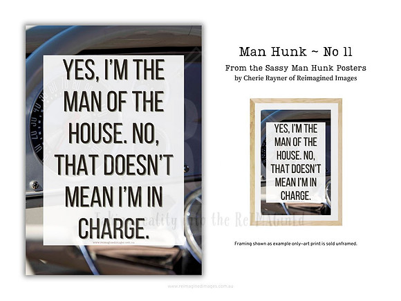 Man Hunk ~ No 11 ~ Sassy Posters by Reimagined Images