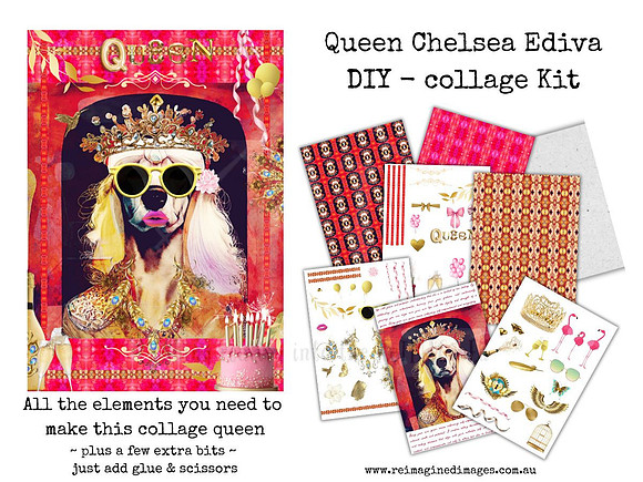 Queen 10 - Queen Chelsea Ediva - DIY Collage Craft Kit