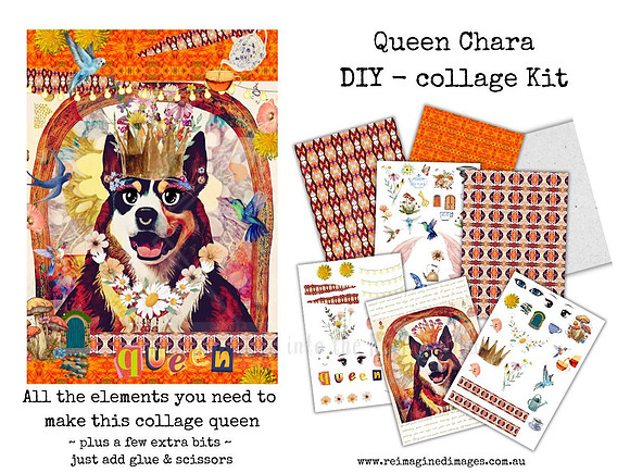 Queen 9 - Queen Chara - DIY Collage Craft Kit