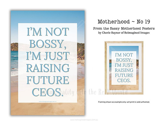 Sassy Motherhood Poster - No 19 by Reimagined Images