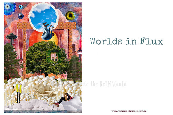 Worlds in Flux - A DIY Collage Fodder Kit