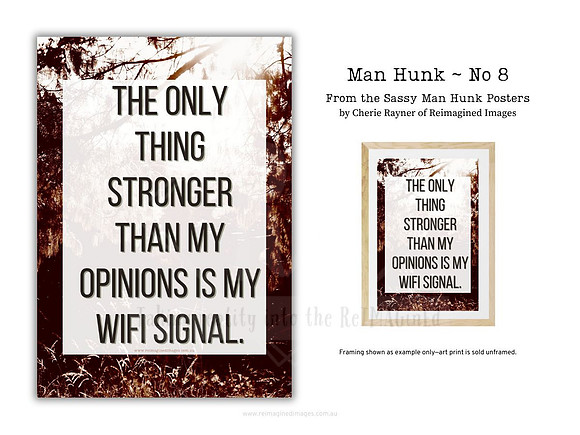 Man Hunk ~ No 8 ~ Sassy Posters by Reimagined Images