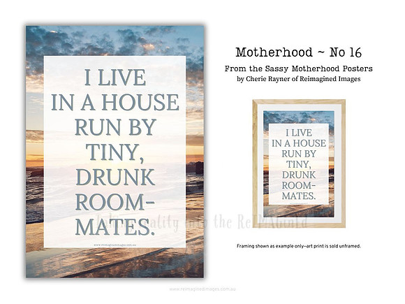 Sassy Motherhood Poster - No 16 by Reimagined Images