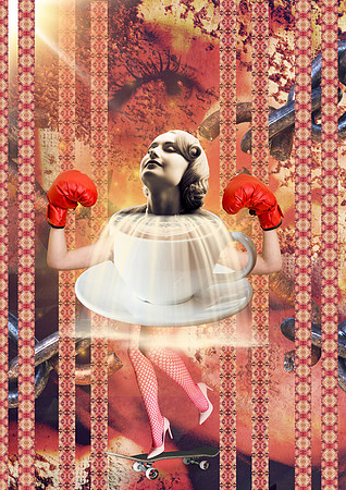 Echoes Of resilience Collage Version - Collage Print For Sale - Reimagined Images