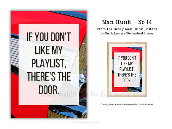 Man Hunk ~ No 14 ~ Sassy Posters by Reimagined Images