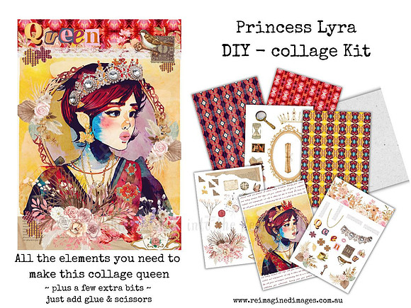 Queen 2 - Princess Lyra - DIY Collage Craft Kit