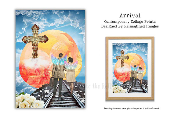 Arrival - Contemporary Collage Prints for sale, Designed By Reimagined Images