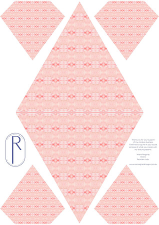 Pink Blossom - Bunting Template