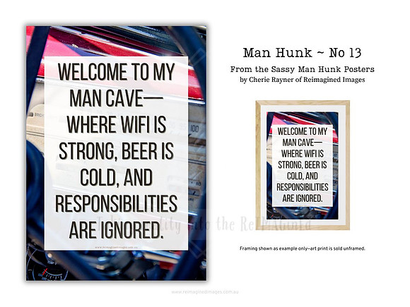Man Hunk ~ No 13 ~ Sassy Posters by Reimagined Images