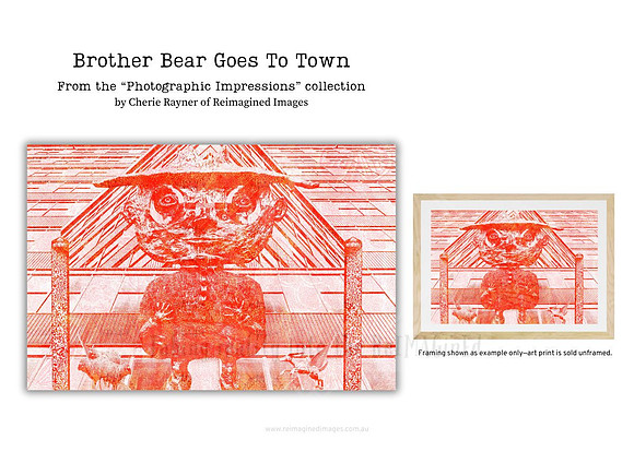 Brother Bear Goes To Town - Art For Sale - Reimagined Images