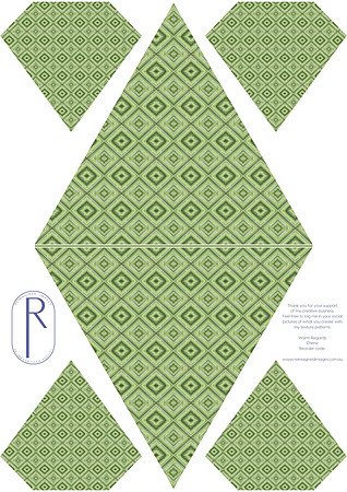 Green Tea - Bunting Template