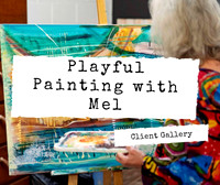 Playful Painting at Sunset Gallery