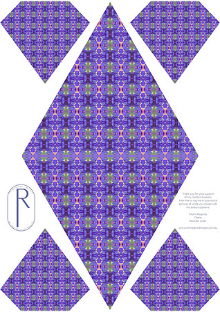 Vivid Violet - Bunting Template