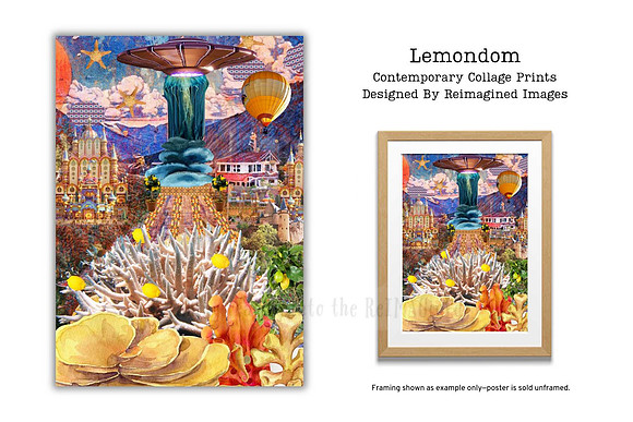Lemondom - Collage Print For Sale - Reimagined Images