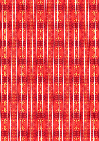Red Robin Small Bead Template, Spring Palette