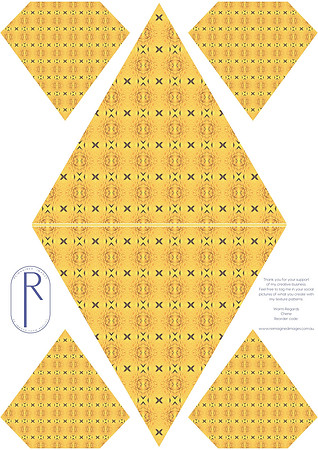 Yellow Daisy - Bunting Template