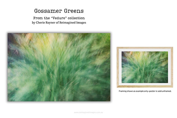 Gossamer Greens - Art Prints for sale, Designed By Reimagined Images