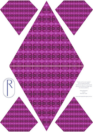 Plum Purple - Bunting Template