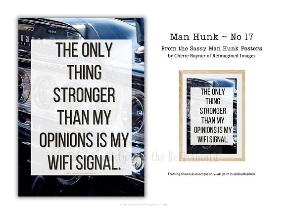Man Hunk ~ No 17 ~ Sassy Posters by Reimagined Images